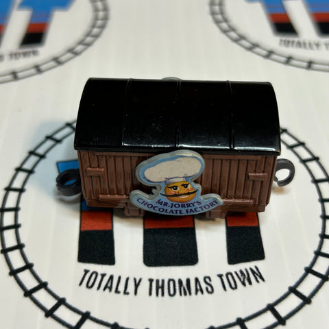 Brown Mr. Jolly’s Chocolate Factory Box Car Pull Along Capsule Plarail - Used