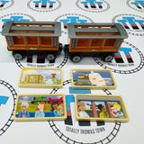 Annie & Clarabel with 4 Accessories (2020 Mattel) Good Condition Wooden - Used