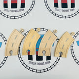 Curved Road Track 3.5" - 4 Pieces Thomas Brand Wooden - Used