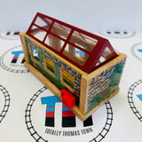 Useful Engine Shed #3 Red Roof/No Door/Stained Wooden - Used