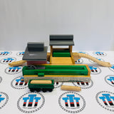 Sawmill Depot with Log Car (2002) and 2 Logs #2 Peeling/Ripping Stickers Wooden - Used