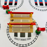 BRIO 33388 Crossing with 2 Signs Vintage #2 Wooden - Used