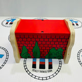 Red Brick Tunnel BIGJIGS Rail Wooden - New no Box