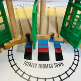Tidmouth Sheds Roundhouse with Turntable (Learning Curve) #1 Chipped Track Wooden - Used