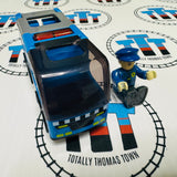 Police Car with Siren Hape Train Wooden - Used