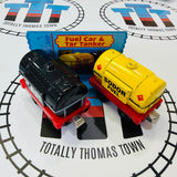 Sodor Fuel Car & Tar Tanker (2003) with Character Card Fair Condition Used - Take Along