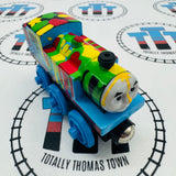 Paint Splattered Thomas (Learning Curve) Very Good Condition Wooden - Used