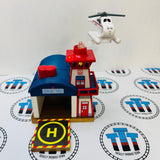 Harold's Heliport with Helipad Lights and Sound Noisy #1 Wooden - Used
