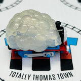 Bubble Covered Thomas Peeling Sticker Eyes Left Capsule Plarail Wind Up - Used