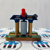 Sodor Wash Down Green #4 (One Side Not Moving) and Crank Stiff to Turn #2 Wooden - Used