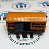 Brown Light/Orange Box Car with opening doors Used - TOMY