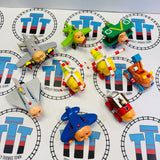 Jay Jay the Jet Plane Pack (9 Characters) Fair Condition Missing Pieces Generic Brand Wooden - Used