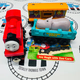 Ivo Hugh and the Zoo Cars with Card (Learning Curve) Good Condition Wooden - Used