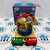 Musical Carousel with Box #2 (Horses Chipping Magnets/Different Cargo Car) Wooden - Used