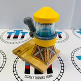 Water Tower Yellow #2 Chipped Magnets/Water Does Not Go Down  - Used