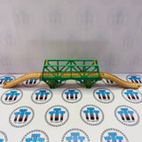 Sodor Bay Bridge Green Clickity Clack Track Fair Condition Marked Track Wooden - Used