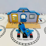 BRIO 33590 Police Station #1 Stained/No Figures Wooden - Used