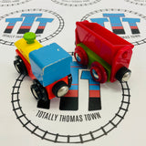 BIGJIGS Train with Tipping Wagon Wooden - Used