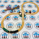 BRIO 32501 Polar Express Holiday Set #1 Damaged Conductor/Chipped Curve Wooden - Used