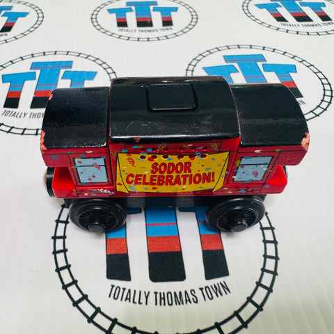 Sodor Day Caboose Musical Caboose (Learning Curve) Wooden - Used