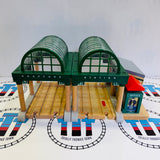Knapford Station with Talking Sir Topham Hatt Chipped/Marked Track #4 (Doesn’t affect use) as Shown Rare Wooden - Used