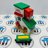 Grain Loader with Flipping Grain Car #3 (Car Only Flips in One Direction) Wooden - Used
