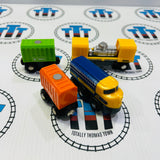 BRIO 33982 Three-Wagon Cargo Train (One Different Base) Wooden - Used