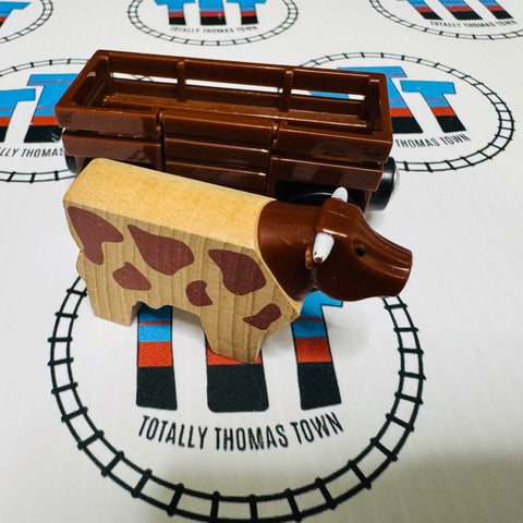 BRIO Farm Wagon with Cow - Used