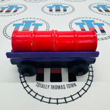 Purple Barrel Car with Red Oil and Petrol Barrels Wooden - Used