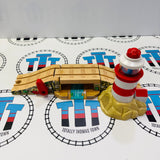 Lighthouse & Drawbridge with Lights and Sound Wooden - Used