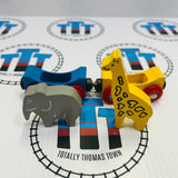 BRIO Vintage Elephant & Giraffe Train Wooden - Used