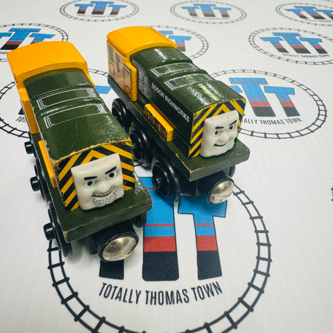 Iron Arry & Iron Bert (Learning Curve) Good Condition Wooden - Used