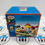Musical Carousel with Box #2 (Horses Chipping Magnets/Different Cargo Car) Wooden - Used