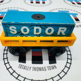 Cargo Car Orange with Blue Cargo Wooden - Used