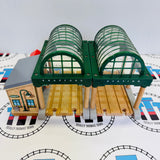 Knapford Station with Talking Sir Topham Hatt Chipped/Marked Track & Missing Stickers #5 Wooden - Used