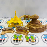 Disney Pixars Cars Station Track Pack #1 Wooden - Used