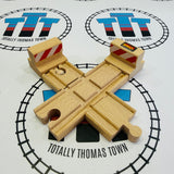 BRIO 33387 Crossing Track and Buffer Stops Wooden - Used
