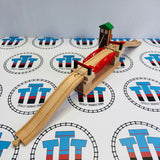 BRIO Lifting Bridge Green Roof 33757 with Track Used - Wooden
