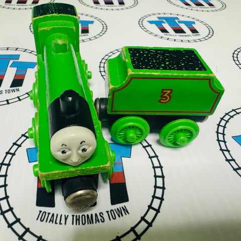 Henry and Tender Flat Magnet with Staples RARE Wooden - Used