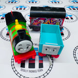 Graffiti Percy and Cargo Cars (2021) "All Engines Go" Good Condition Used - Motorized
