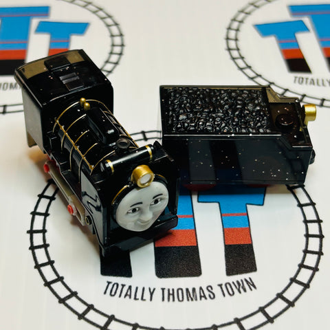 Clear Glitter Hiro and Tender No Stickers Capsule Plarail Pull Along - Used