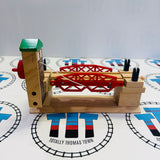 BRIO Lifting Bridge #2 Green Roof 33757 Missing Gates/Does not Stay Up Used - Wooden