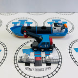 BRIO Freight Ship with Crane and 2 Cargo Pieces 33534 Wooden - Used