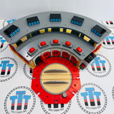 Deluxe Roundhouse #5 with Marked Turntable (Missing Tools and One Door Does Not Close Fully See Notes) Wooden - Used