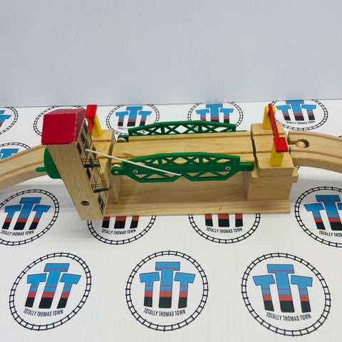 BRIO Lifting Bridge Red Roof 33357 with Track Wooden - Used