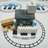 Thomas Comes to Breakfast House, Fence and Breakaway Buffer (Learning Curve 1994) Rare #1 Wooden - Used
