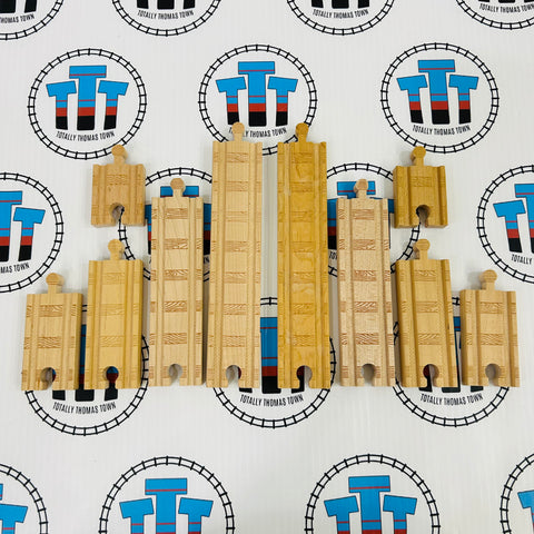 TTT Custom Beginner's Straight Track Pack Thomas Brand Wooden - Used