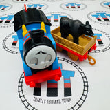 Around the Farm Thomas with Cargo Car and Cow (2021 Mattel) "All Engines Go" Used - Motorized