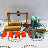 Lift and Load Cargo Set #1 No Figure/Sign & Different Cargo Car (Thomas Wood Mattel) Edition - Used