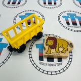 Circus Train Yellow with Lion Wooden - Used